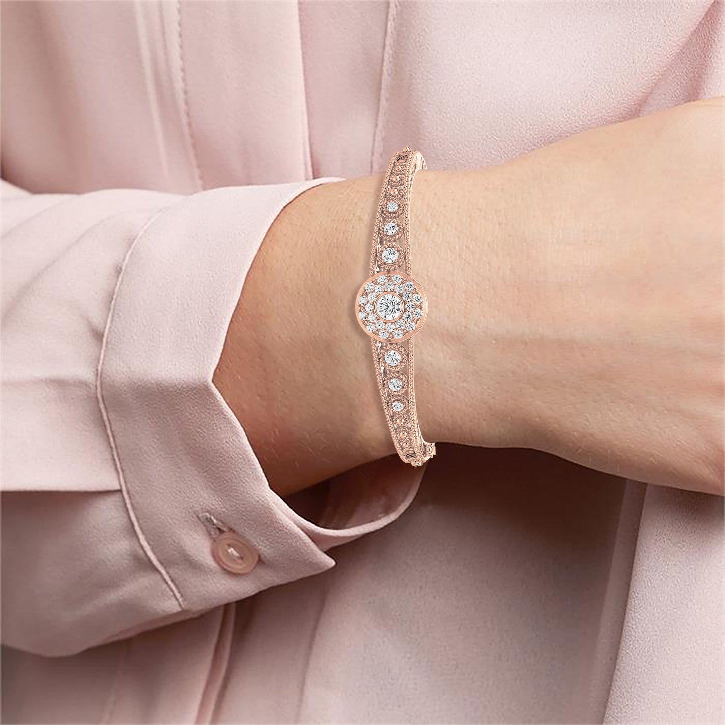 Majestic Bezel Diamond Bracelet