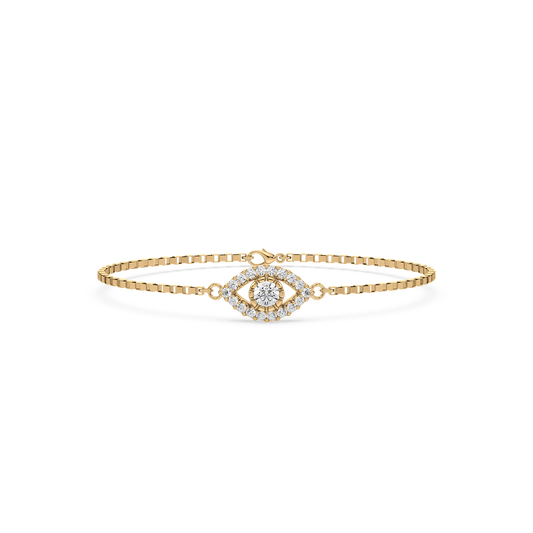 Half Bezel Solitaire Bracelet