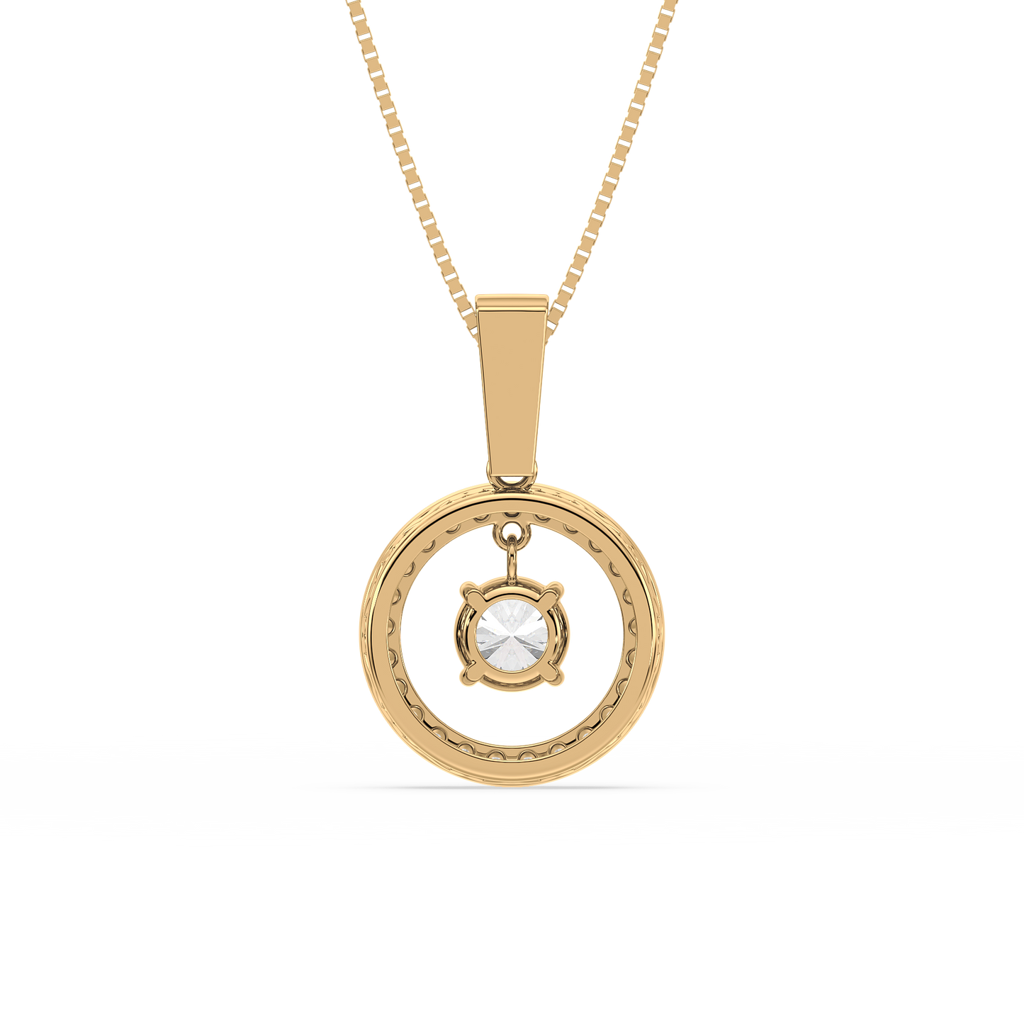Round Brilliance Pavé Pendant