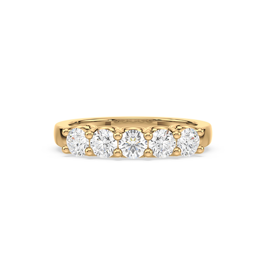 Classic Half Eternity Solitaire Ring
