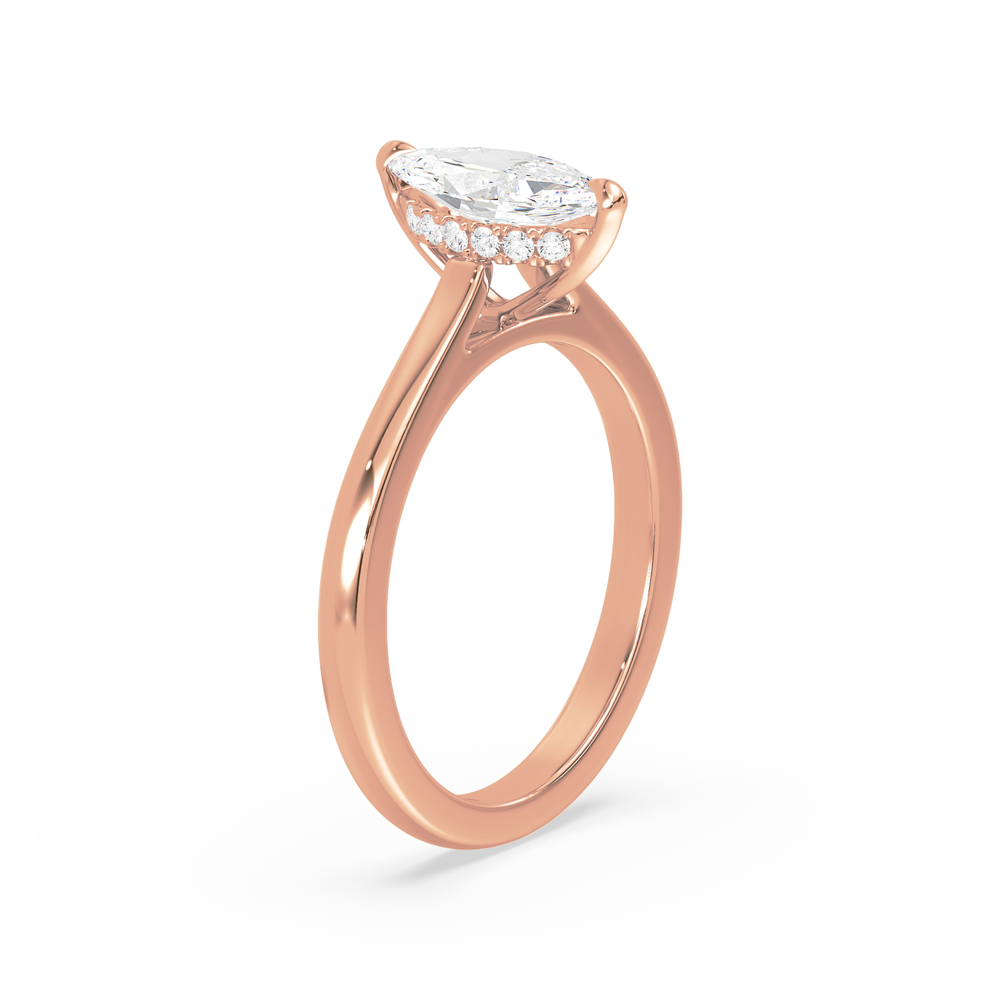 Classic Marquise Halo Ring