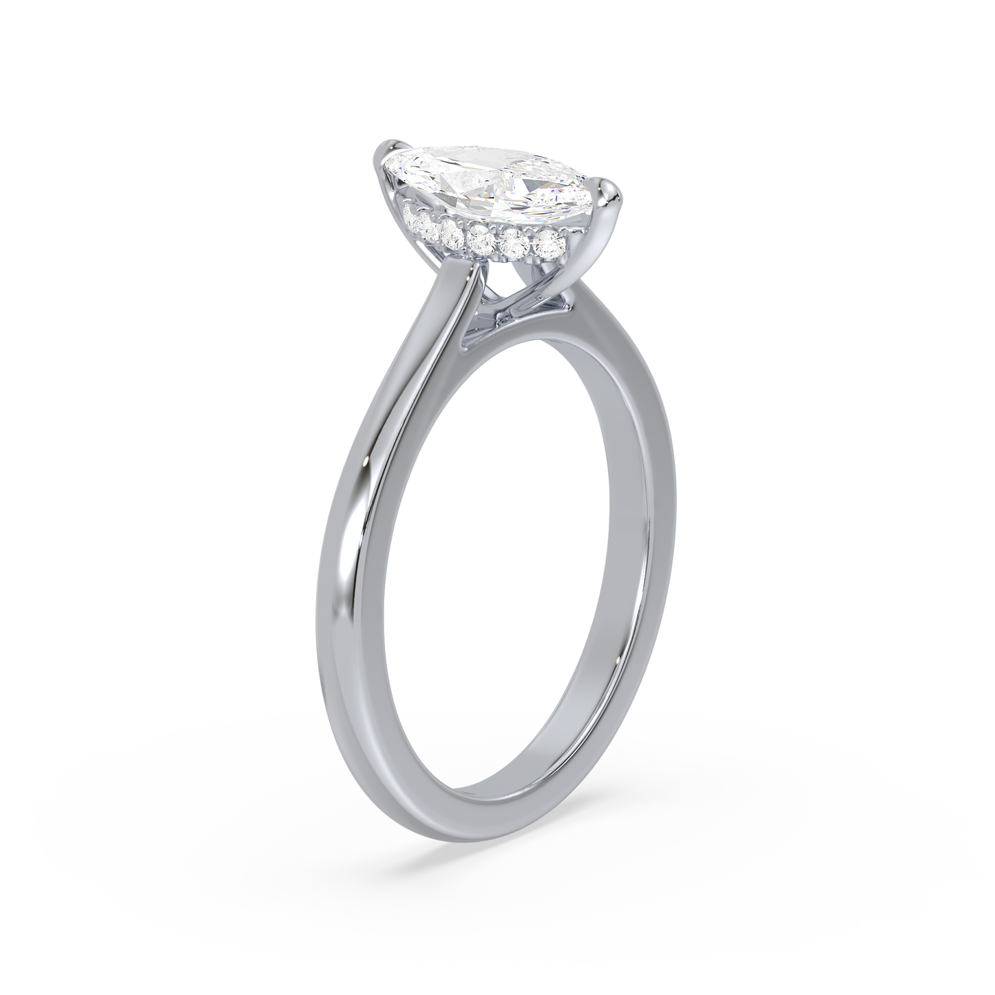 Classic Marquise Halo Ring