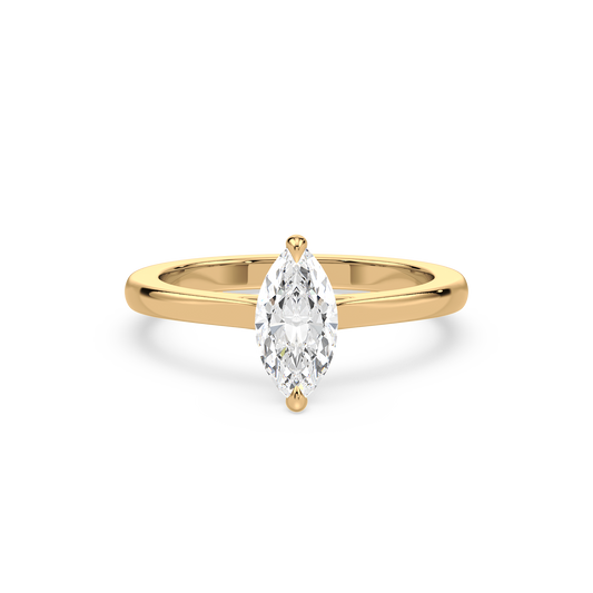 Classic Marquise Halo Ring
