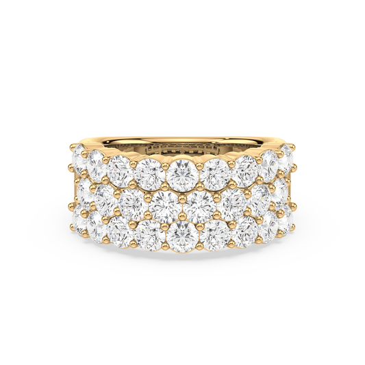 Majestic Round Trinity Prong Ring