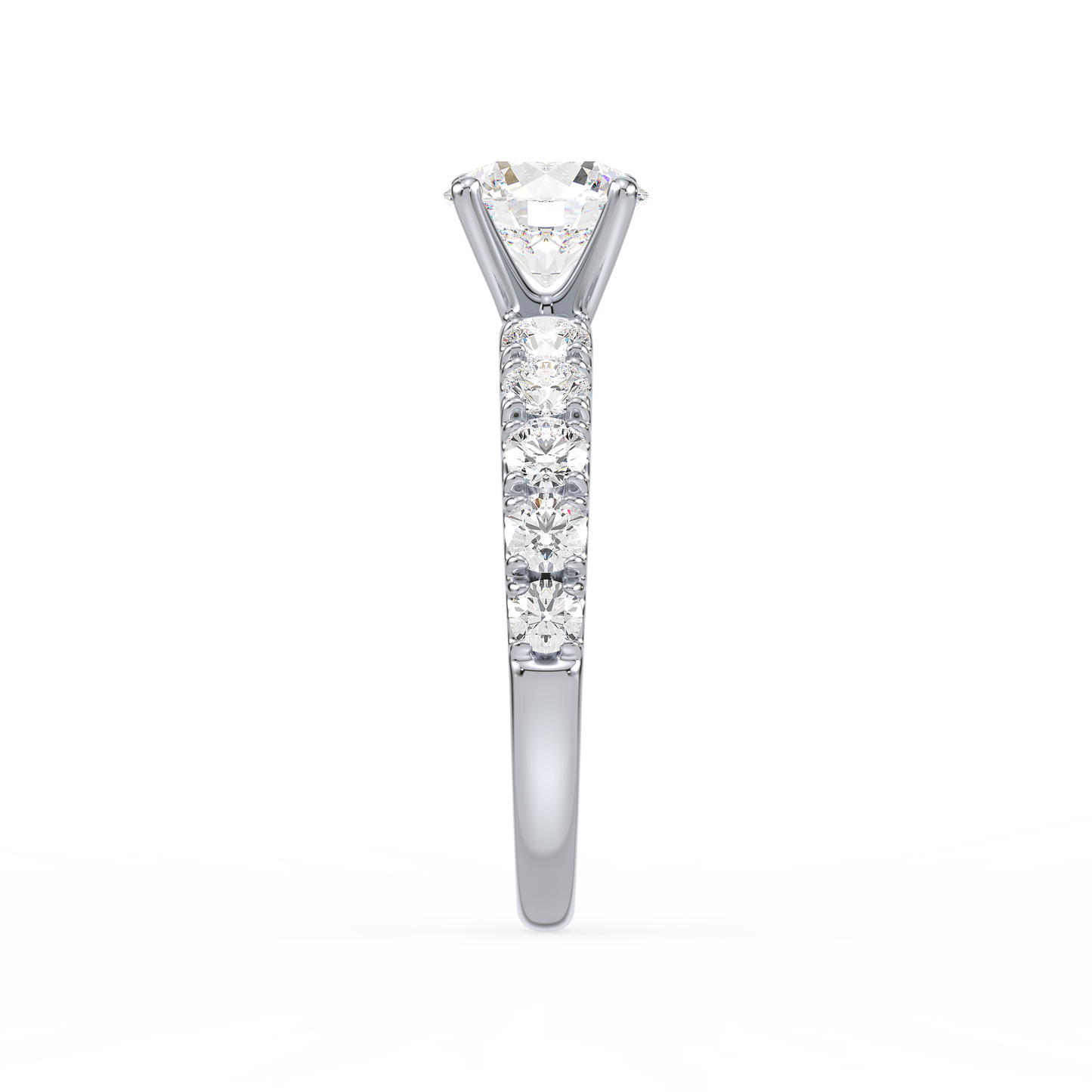 Classic Round Centre French Pavé Ring