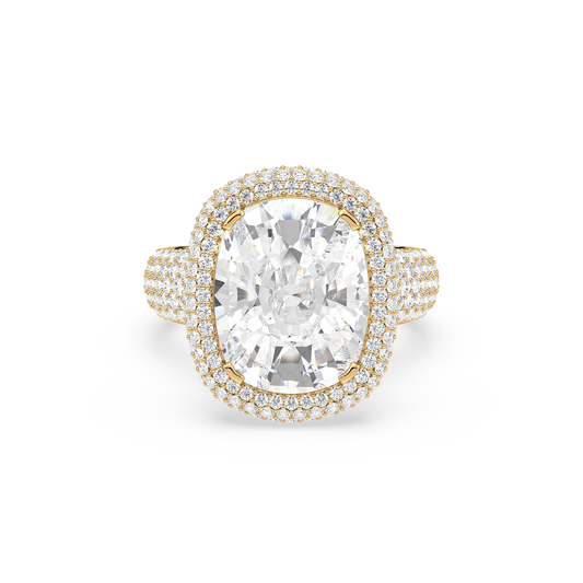 Cushion Round Pavé Ring