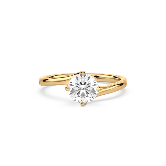 Round Elegance Solitaire Ring